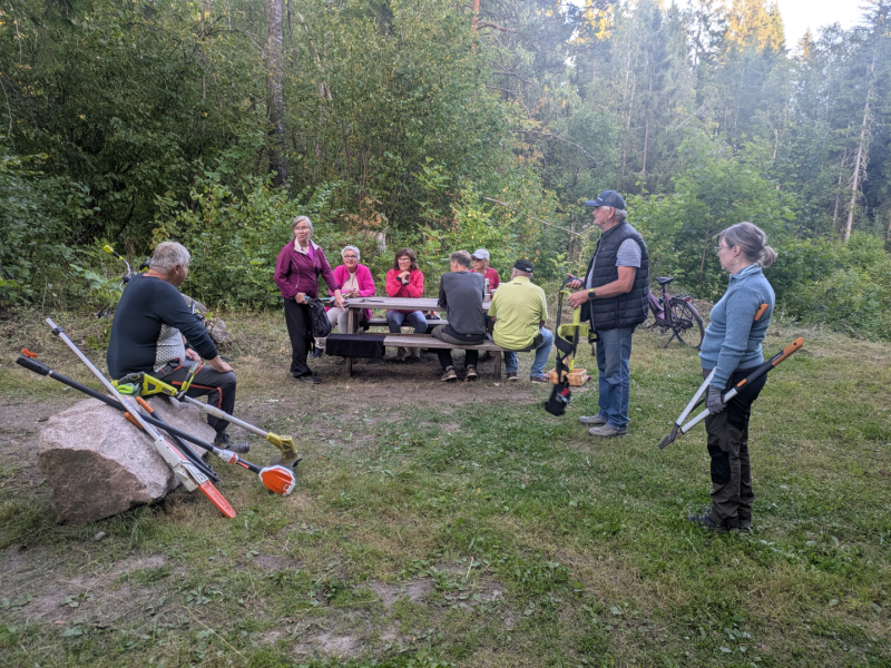 Dugnad på Gjellebekk skanser
