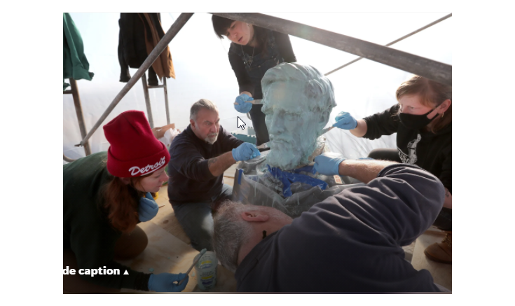 Støtte til å reparere statuen av Oberst Heg i Wisconsin